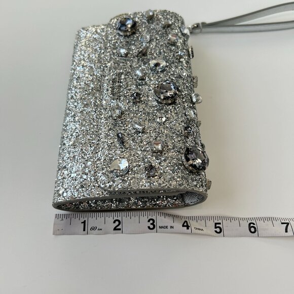NEW Kate Spade New York Tinsel Jeweled Phone Wallet Wristlet - Picture 4 of 11